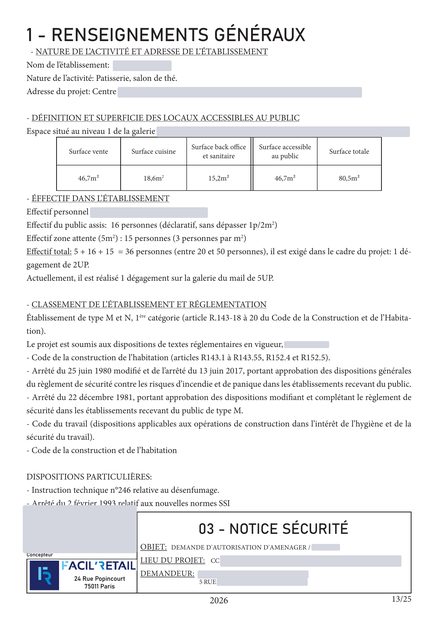Notice de sécurité