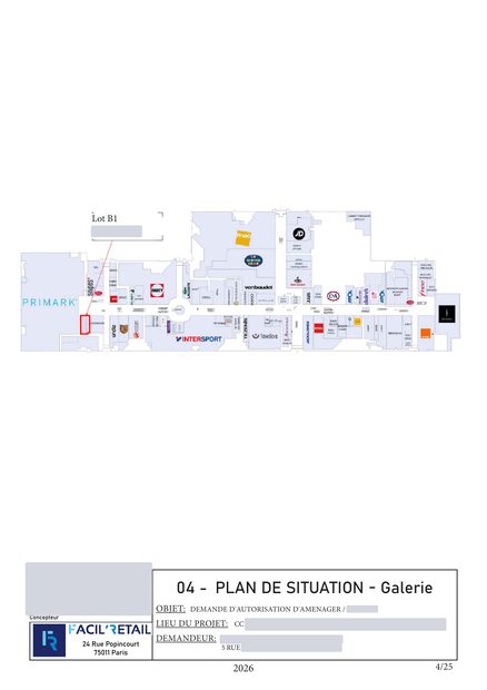 Plan de situation — galerie