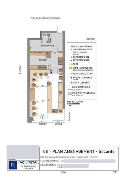 Plan d'aménagement — sécurité