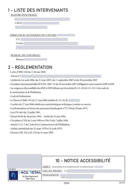 Notice d'accessibilité